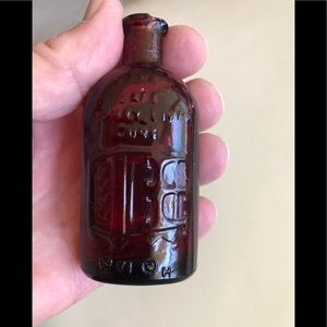 Wheaton Miniature Ruby Red Bottle 3”